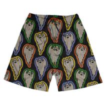 Short Praia Shorts Banho Bermuda Verão Fantasma Colorido Terror 78