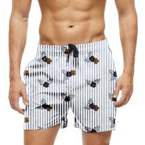 Short Praia Shorts Banho Bermuda Verão Flores Cartoon Listras 1762 Short Praia Shorts Banho Bermuda Verão Flores Cartoon Listras 1762