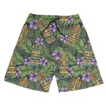 Short Praia Shorts Banho Bermuda Verão Máscaras Selva Natureza 102