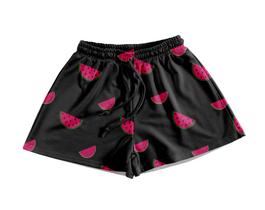 Short Praia Shorts Banho Bermuda Verão Melancia Rosa Fatias 83