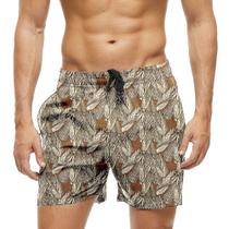 Short Praia Shorts Banho Bermuda Verão Milho Espiga Colheita 1580