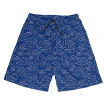 Short Praia Shorts Banho Bermuda Verão Nuvens Traços Desenhos 104 Short Praia Shorts Banho Bermuda Verão Nuvens Traços Desenhos 104
