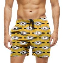 Short Praia Shorts Banho Bermuda Verão Olhos Cartoon Filme Série 180 Short Praia Shorts Banho Bermuda Verão Olhos Cartoon Filme Série 180