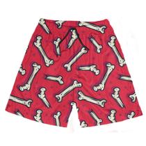 Short Praia Shorts Banho Bermuda Verão Ossos Bones Cartoon 108