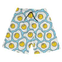 Short Praia Shorts Banho Bermuda Verão Ovos Cartoon Café da Manhã 66 Short Praia Shorts Banho Bermuda Verão Ovos Cartoon Café da Manhã 66