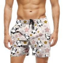Short Praia Shorts Banho Bermuda Verão Panda Funny Estrelas Cartoon 890 Short Praia Shorts Banho Bermuda Verão Panda Funny Estrelas Cartoon 890