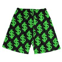 Short Praia Shorts Banho Bermuda Verão Símbolo Dinheiro Neon Verde Money 333 Short Praia Shorts Banho Bermuda Verão Símbolo Dinheiro Neon Verde Money 333