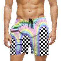 Short Praia Shorts Banho Bermuda Verão Xadrez Gosma Chroma 1041