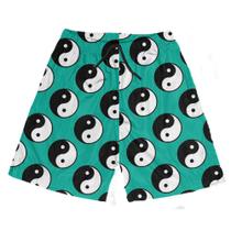 Short Praia Shorts Banho Bermuda Verão Yin-Yang Cartoon 157