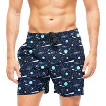Short Praia Shorts Banho Calção Espaço Full Print 803 Short Praia Shorts Banho Calção Espaço Full Print 803