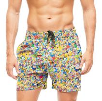 Short Praia Shorts Banho Calção The Simpsons Full Print 802