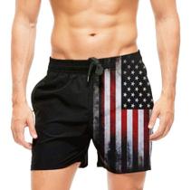 Short Praia Shorts Banho Mauricinho Bandeira E.u.a 297 Short Praia Shorts Banho Mauricinho Bandeira E.u.a 297