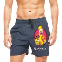 Short Praia Shorts Banho Simpsons God Of War God Of Bar 822