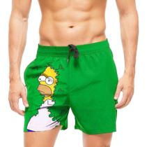 Short Praia Shorts Banho The Simpsons Homer Na Moita 813