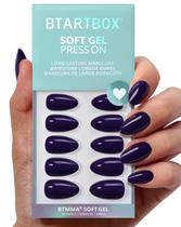 Short Press On Nails Bartbox Ammond Dark Purple para mulheres Short Press On Nails Bartbox Ammond Dark Purple para mulheres