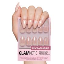 Short Press On Nails Glamnetic Los Angeles Blush Nude Pink