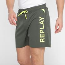 Short Replay Estampado Masculino