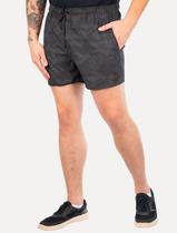 Short Reserva D'Água Beachwear Estampado Camuflado Fla Preto