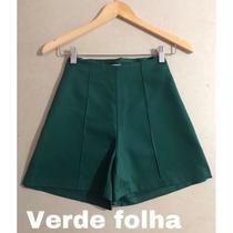 Short Reto Feminino Cintura Alta - modelo/estilo alfaiataria