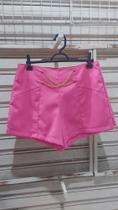 Short rosa com correntes, tamanho (M) Short rosa com correntes, tamanho (M)