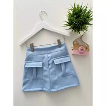 Short Saia Alfaiataria Menina Infantil