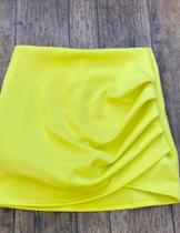 Short Saia Amarelo Tamanho M