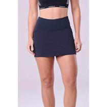 Short Saia Authen Essential Run Mesh 3 Bolsos - feminino - preto