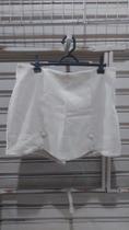 Short Saia Branco alfaiataria com botões, tamanho (M)