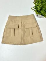 short saia cargo infantil em alfaiataria menina mini diva lançamento short saia cargo infantil em alfaiataria menina mini diva lançamento