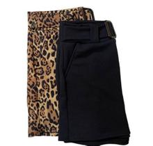 short saia crepe com bolso embutido feminino moda - filó modas