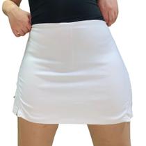 Short Saia curto Sex Cintura Alta Blogueiras Em Bengaline 2 Fendas Laterais