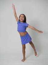 Short Saia Dry Cool Infantil Elo Summer Roxo Short Saia Dry Cool Infantil Elo Summer Roxo