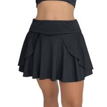 Short Saia Esportiva de Cintura Elástica com Bolsos - c13 FLOR