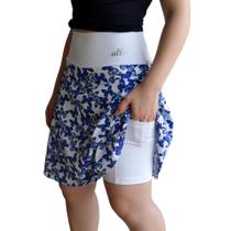 Short Saia Evasê Evangélica Roupa Fitness Modesta Uv50+ Academia Atividade Física Short Saia Evasê Evangélica Roupa Fitness Modesta Uv50+ Academia Atividade Física