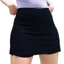 Short saia feminino bengaline fendas laterais plus size curto natal Short saia feminino bengaline fendas laterais plus size curto natal