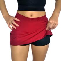 Short Saia Feminino Soltinho Elástico Liso Suplex Pp ao Plus Size