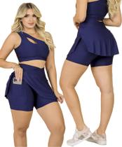 Short Saia Fitness Com Bolso Moda Evangélica Treino Academia Suplex Caminhada The Start Short Saia Fitness Com Bolso Moda Evangélica Treino Academia Suplex Caminhada The Start