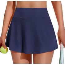 Short Saia Fitness Feminino Academia Azul Marinho do P ao GG