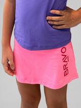 Short Saia Infantil Dry Cool Beach Tennis Rosa Claro Short Saia Infantil Dry Cool Beach Tennis Rosa Claro