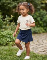 Short Saia Infantil em Suplex com Short Confortável Cintura Alta de Elástico Confortável, Flexível Short Saia Infantil em Suplex com Short Confortável Cintura Alta de Elástico Confortável, Flexível