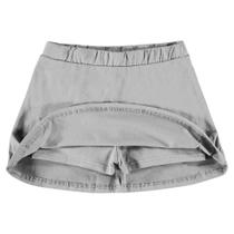 Short Saia Infantil Feminina Cinza - Malwee