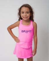 Short Saia Infantil Fun Rosa Claro