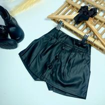 Short Saia Infantil material ecológico