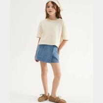Short Saia Infantil Menina Transpassado - Hering Kids Short Saia Infantil Menina Transpassado - Hering Kids