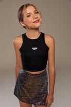 Short saia inverno paetes bf51181626030