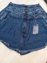 Short Saia Jeans- Disponível: 36,38,40,42,44,46