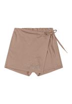 Short-Saia Juvenil com Strass Gloss