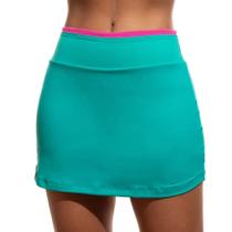 Short-Saia Light Zeiq Verde Água e Pink