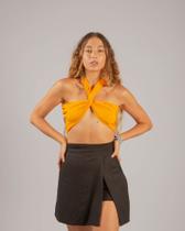 Short-saia Linho Preto Luna Short-saia Linho Preto Luna