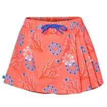 Short Saia Mini Coral Glow Em Tecido Stretch Cós Elástico Com Cordão Ajustável Estampa Rosa De Verão Feminina Anemoss Short Saia Mini Coral Glow Em Tecido Stretch Cós Elástico Com Cordão Ajustável Estampa Rosa De Verão Feminina Anemoss